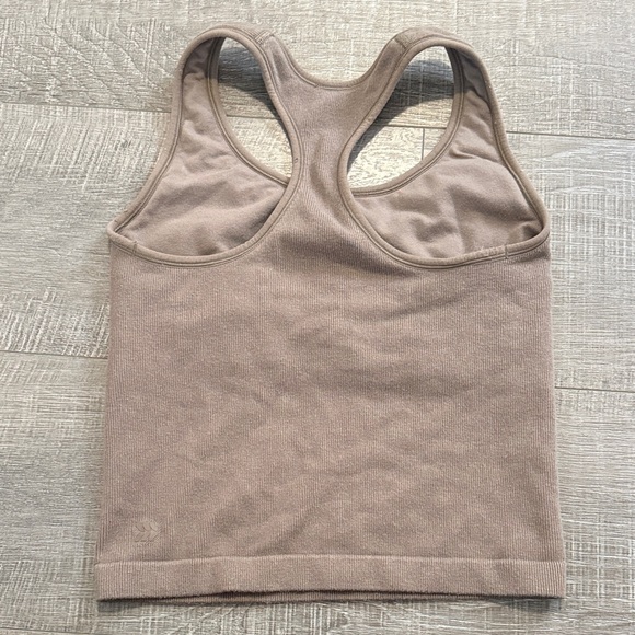 Tan Racerback Tank Top - Picture 2 of 5